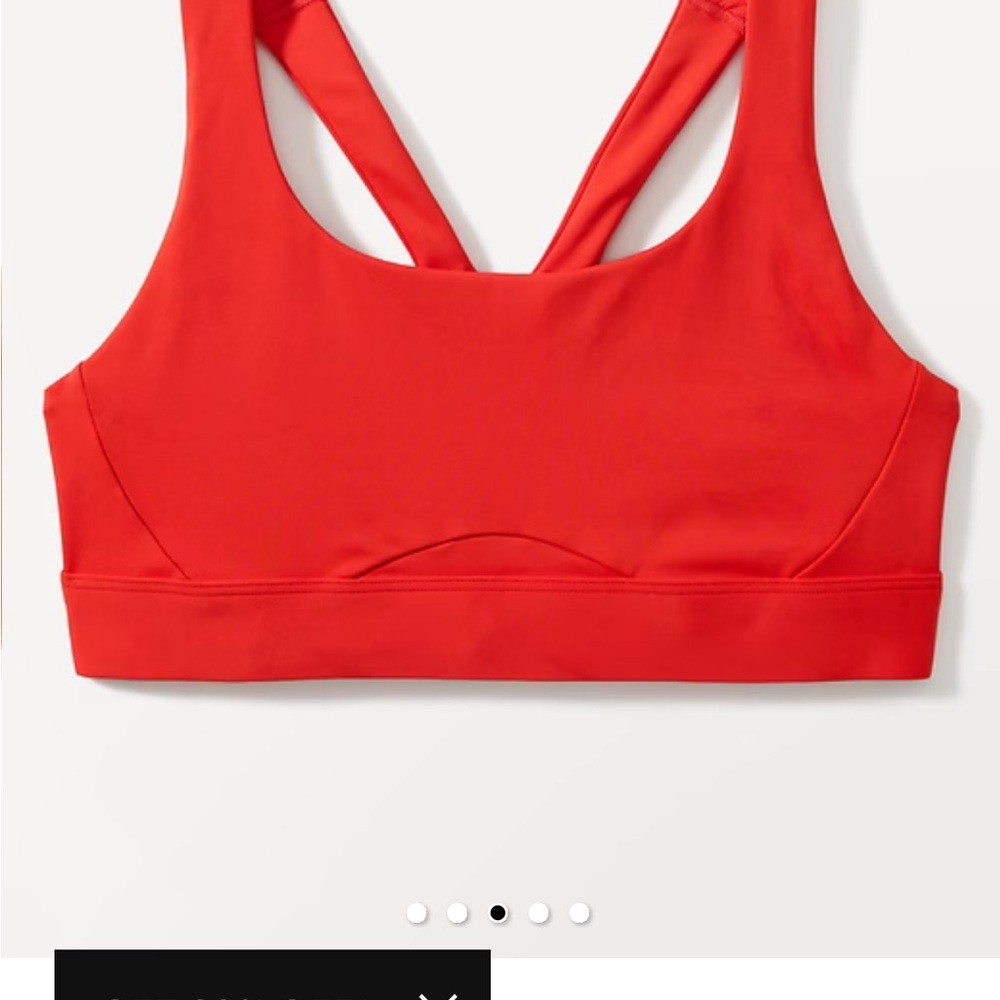 Athleta Interval Vibrant Red Sports Bra NWT